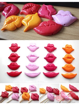Fun Plastic Lips Photo Props (4 in 1 set)~50%OFF